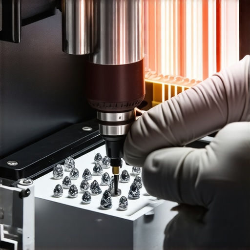 Jeweler inspecting gemstone details with magnification