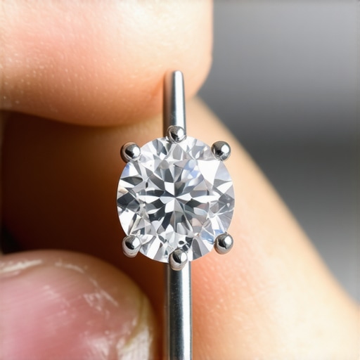 Jeweler using magnification tools to fine-tune gemstone prongs in a detailed setting