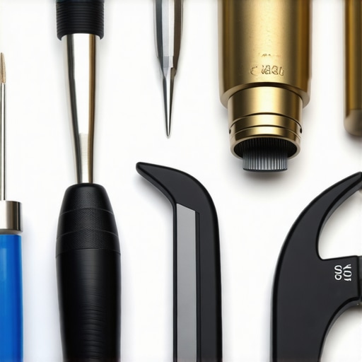 A selection of high-precision jewelry-making tools arranged on a workbench.