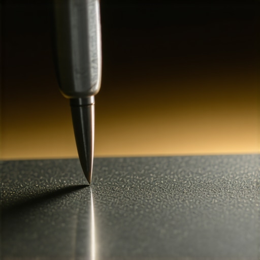 Close-up of jeweler's precise engraving tool at work demonstrating detailed craftsmanship