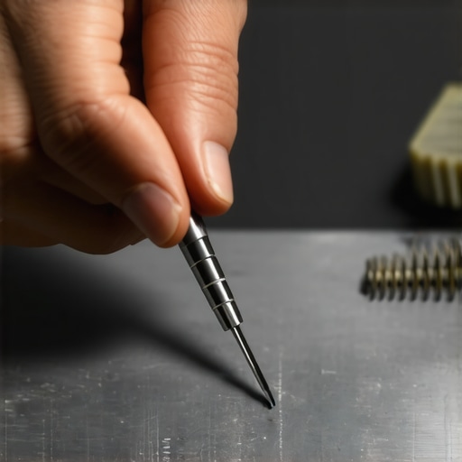 A jeweler cleaning polishing tools and adjusting equipment