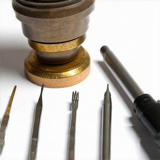 Essential Jewelry Tools for Durability Set of professional jewelry repair tools with digital design software in background.